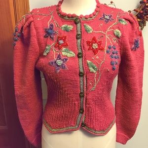 Vintage West German Bavarian wool  sweater